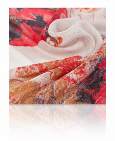 Палантин Женский ZW-JEWEL.FLOWER/SILVER